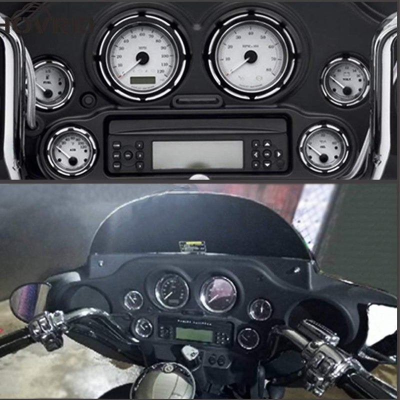 MORYEN Speedometer Gauge Burst Bezel Kit Instrument Cover Board for Harley touring Road Glide Street Glide 1996-2013 - Image 5